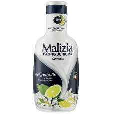 Гель-піна для ванни й душу Malizia Bagno Schiuma Bergamotto E Salvia, бергамот та шавлія, 1000 мл